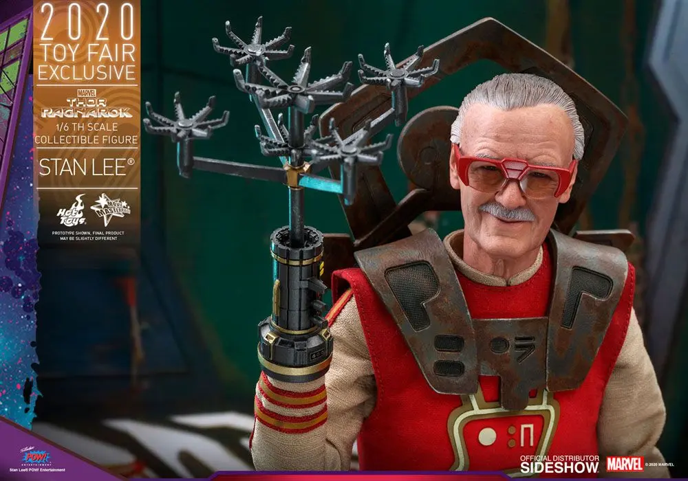 Thor Ragnarok Movie Masterpiece 1/6 Stan Lee Hot Toys Exclusive akciófigura 30 cm termékfotó