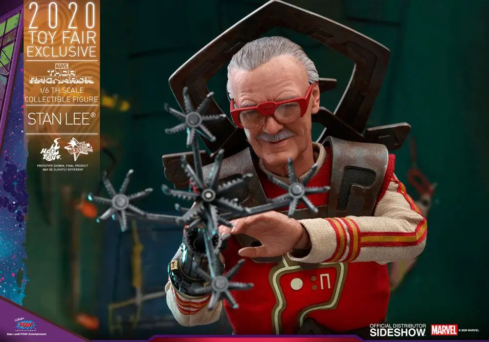 Thor Ragnarok Movie Masterpiece 1/6 Stan Lee Hot Toys Exclusive akciófigura 30 cm termékfotó