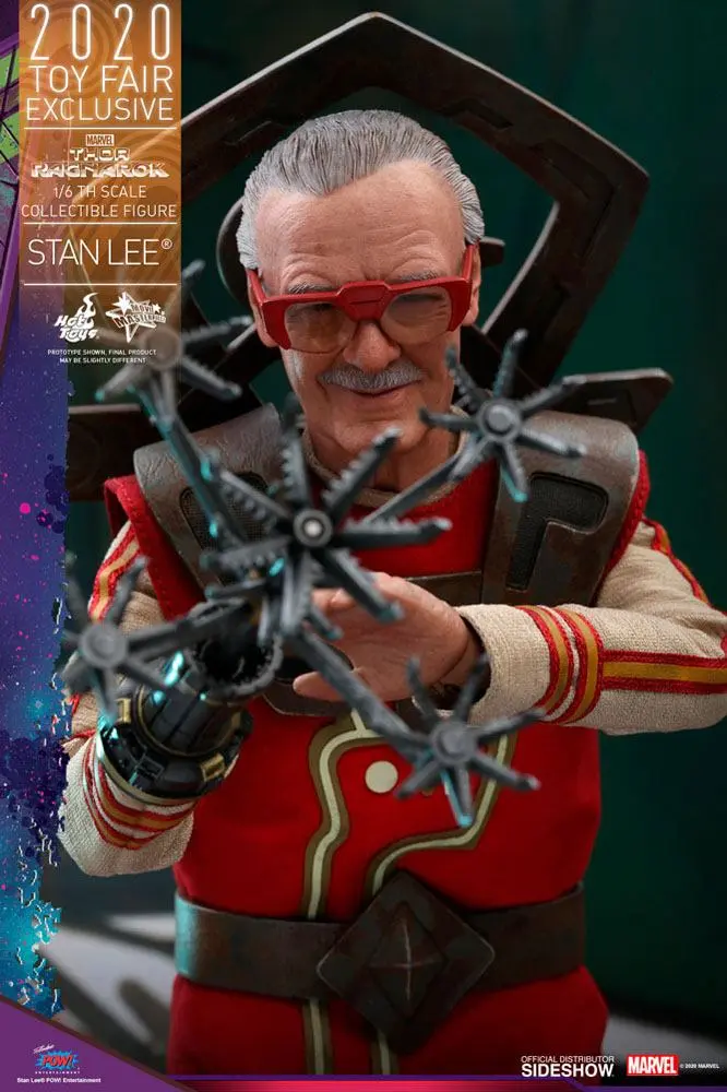 Thor Ragnarok Movie Masterpiece 1/6 Stan Lee Hot Toys Exclusive akciófigura 30 cm termékfotó