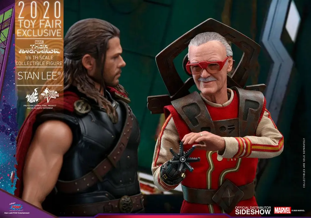 Thor Ragnarok Movie Masterpiece 1/6 Stan Lee Hot Toys Exclusive akciófigura 30 cm termékfotó