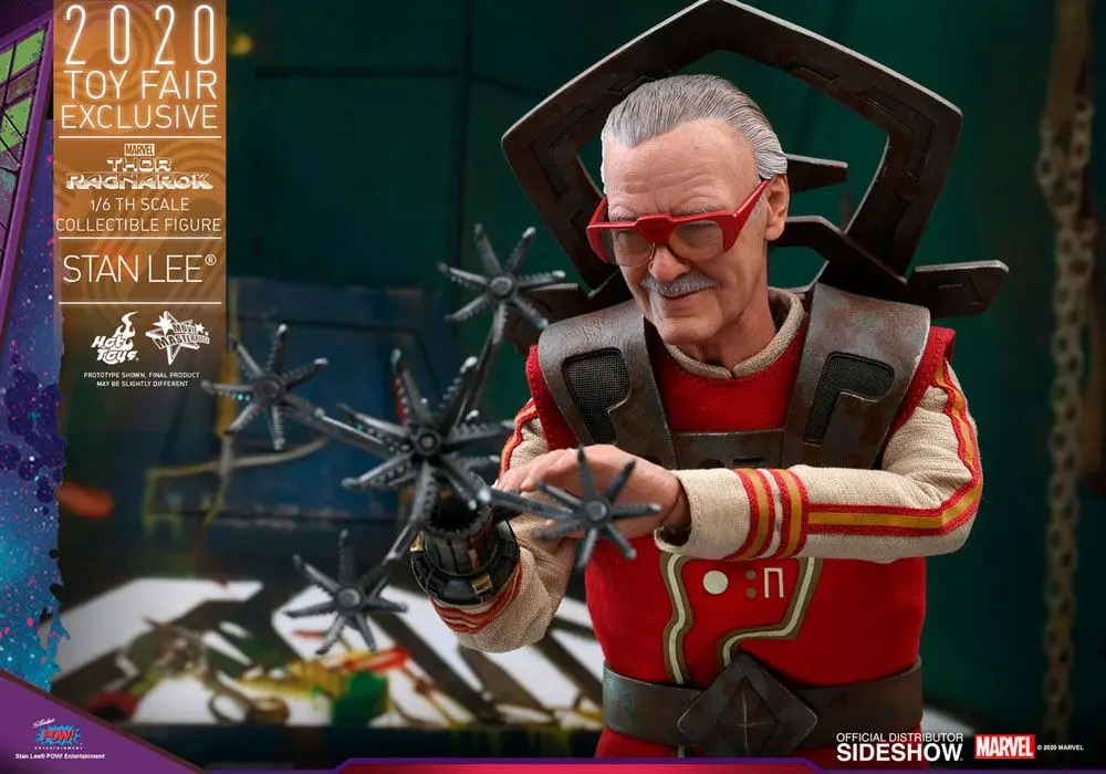 Thor Ragnarok Movie Masterpiece 1/6 Stan Lee Hot Toys Exclusive akciófigura 30 cm termékfotó