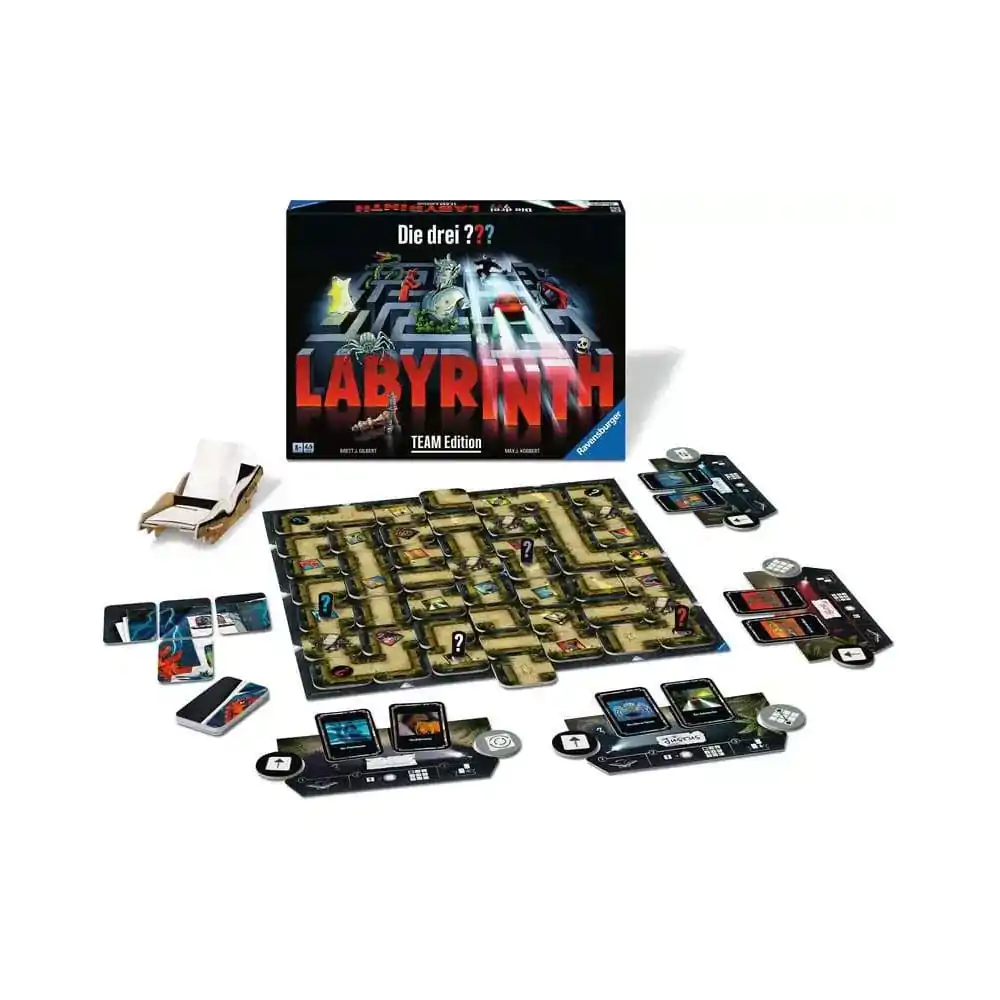 Three Investigators Labyrinth Team Edition német nyelvű társasjáték termékfotó