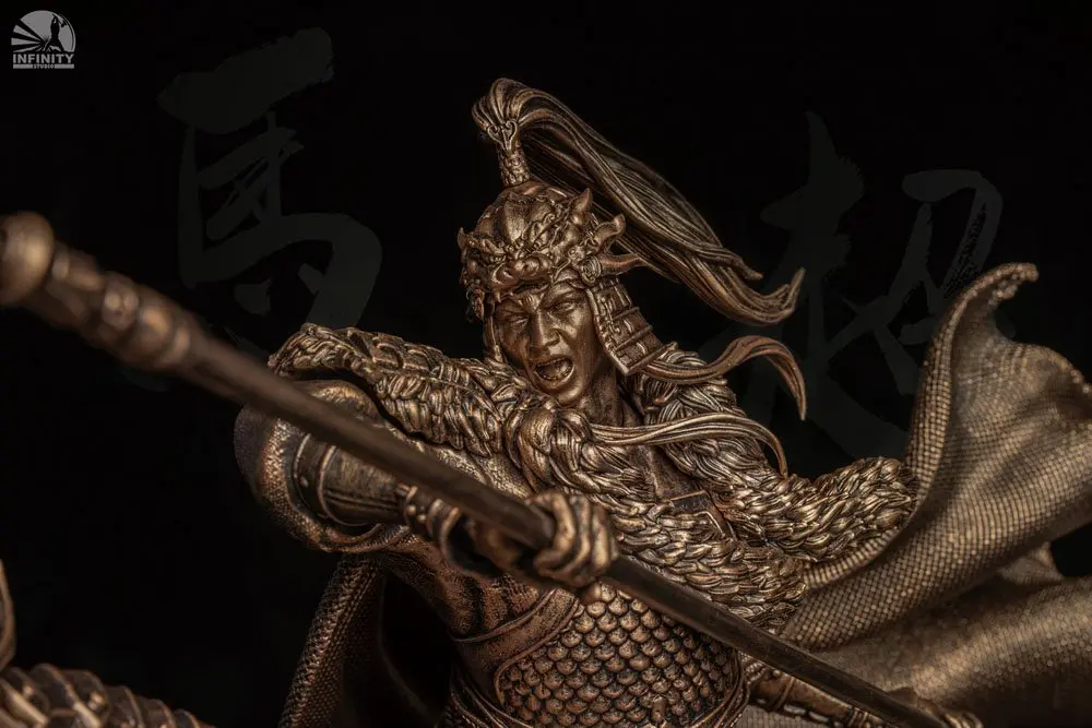Three Kingdoms Heroes Series 1/7 Ma Chao Bronzed Edition szobor figura 41 cm termékfotó