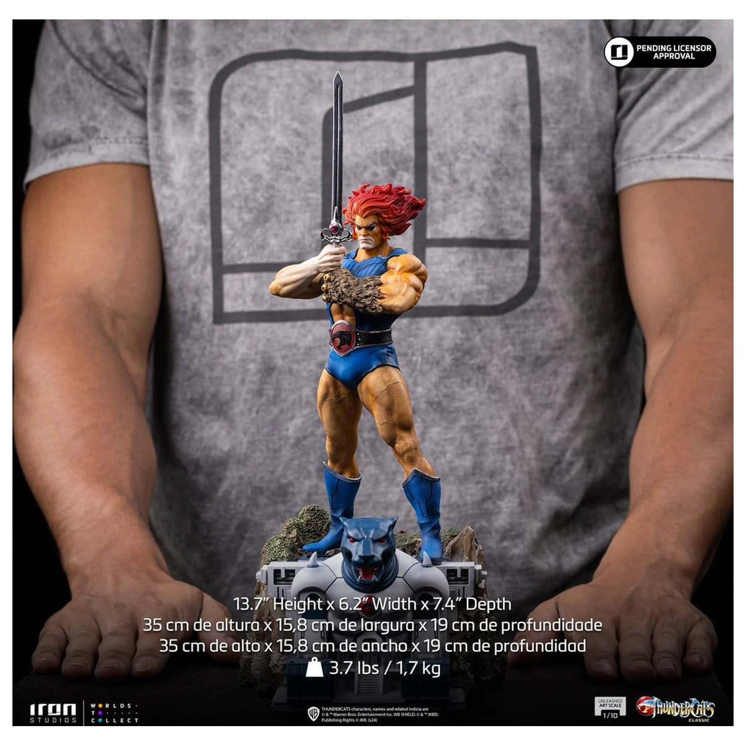 ThunderCats Art Scale 1/10 Lion-O Unleashed szobor figura 35 cm termékfotó