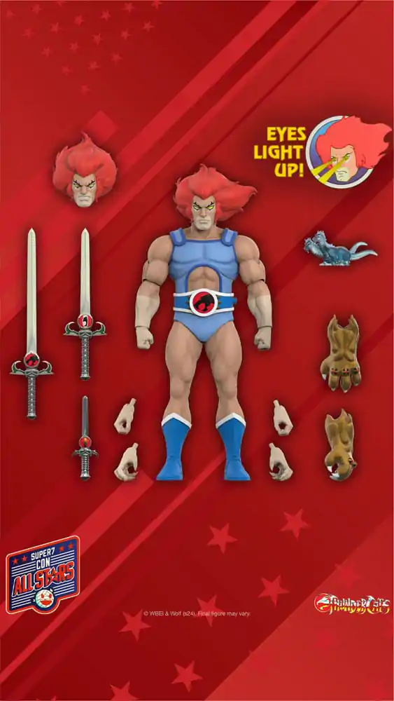 Thundercats Ultimates Lion-O (LED Eyes) akciófigura 18 cm termékfotó