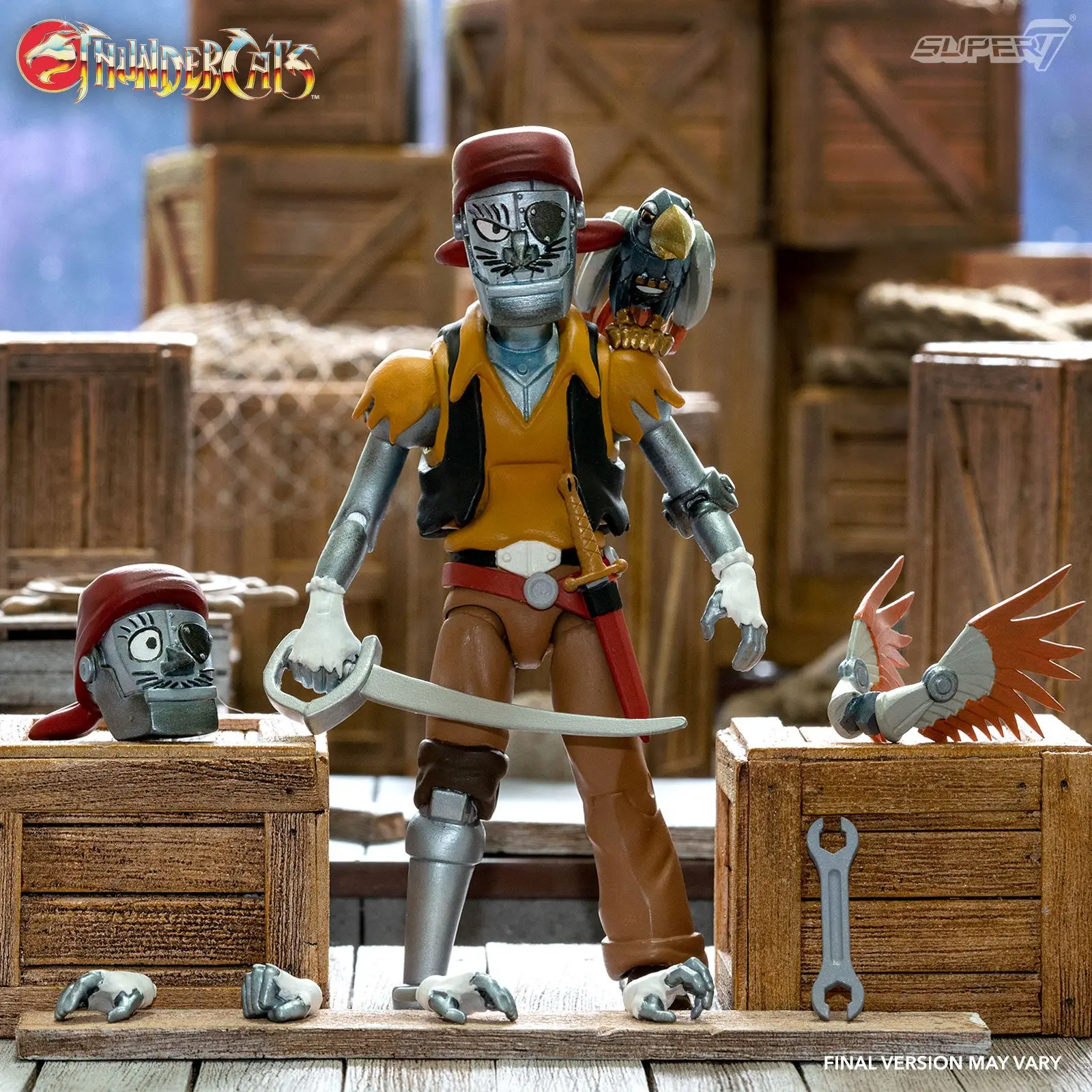 Thundercats Ultimates Wave 3 Captain Cracker the Robotic Pirate Scoundrel akciófigura 18 cm termékfotó