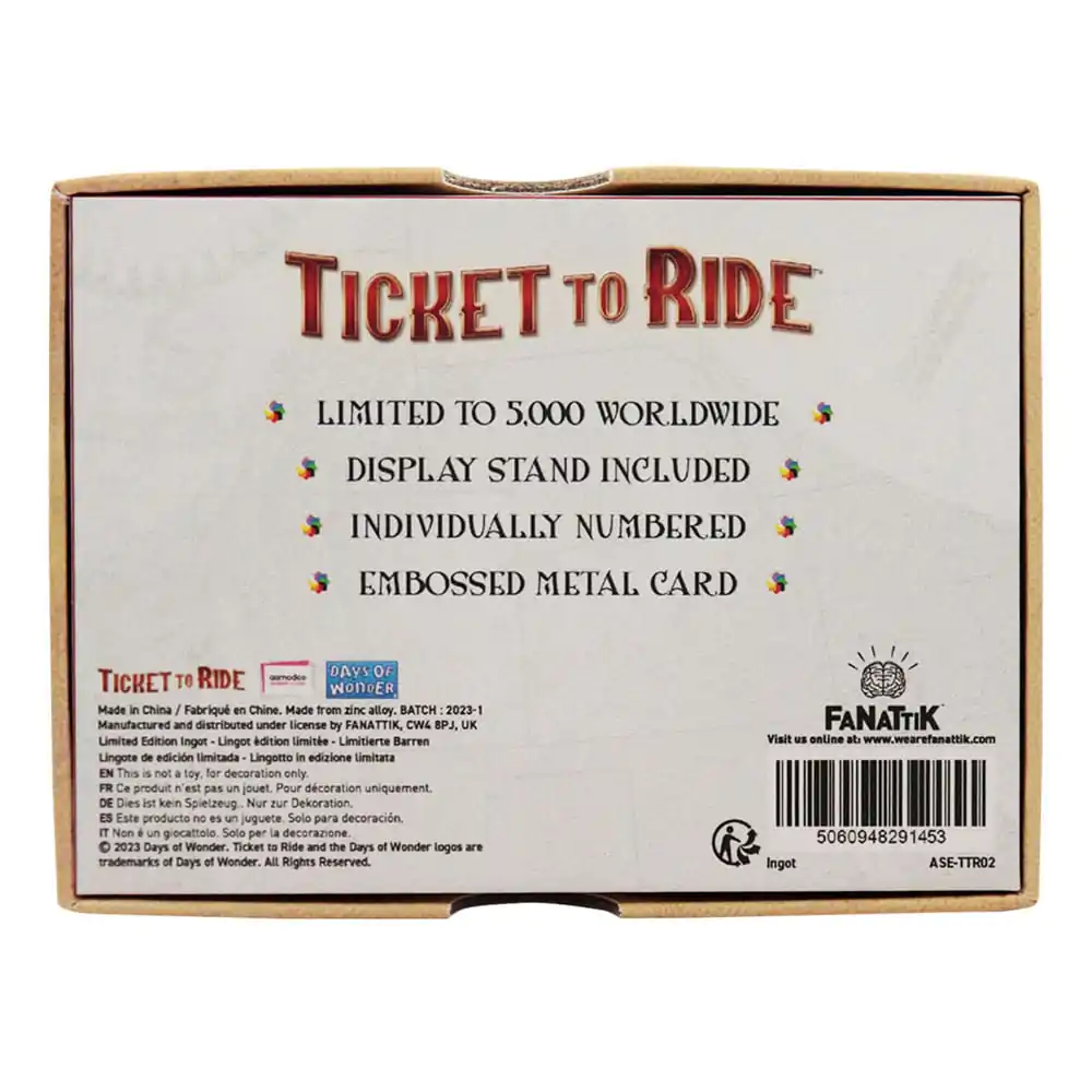 Ticket to Ride Ingot Trans America Express Limitált kiadás termékfotó