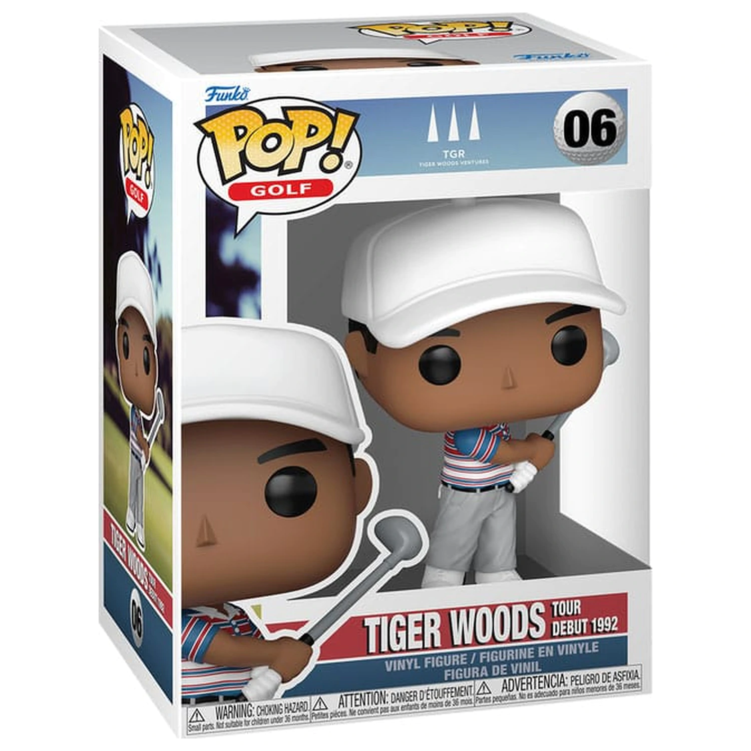 Tiger Woods Funko POP! Golf Vinyl figura Tour Debut 1992 9 cm termékfotó