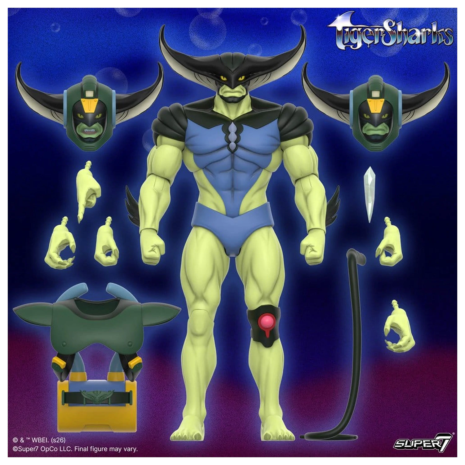 TigerSharks Ultimates Wave 01 T-Ray akciófigura 18 cm termékfotó