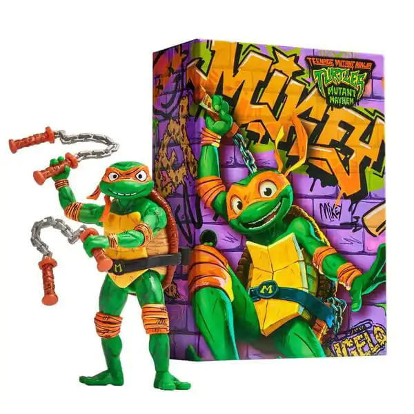 Teenage Mutant Ninja Turtles: Mutant Mayhem Comic Con Michelangelo akciófigura 18 cm termékfotó
