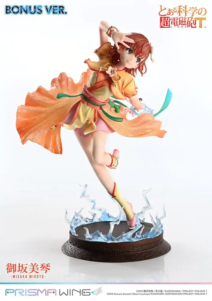 To Aru Kagaku no Railgun Prisma Wing PVC szobor figura 1/7 Misaka Mikoto Bonus Version 22 cm termékfotó