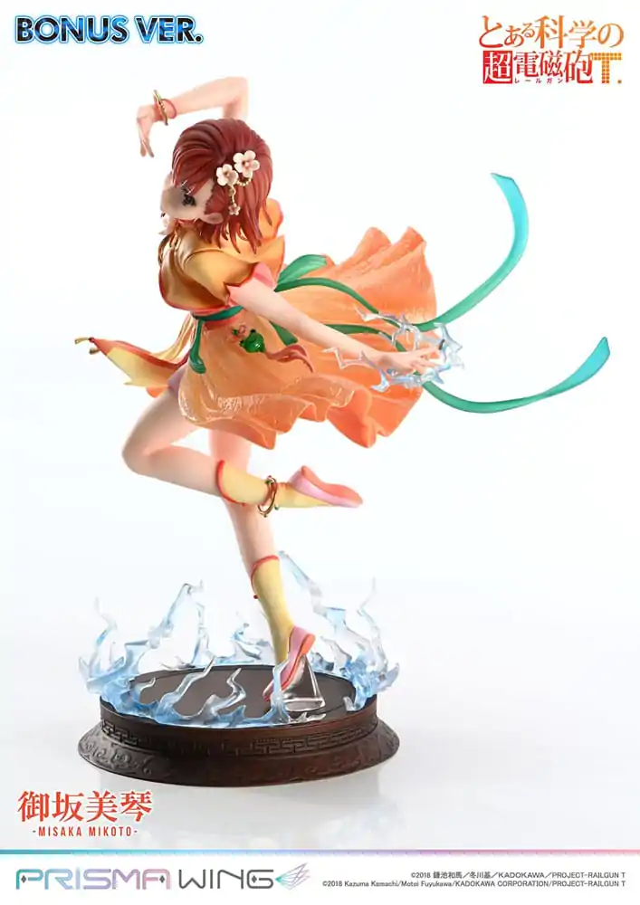 To Aru Kagaku no Railgun Prisma Wing PVC szobor figura 1/7 Misaka Mikoto Bonus Version 22 cm termékfotó