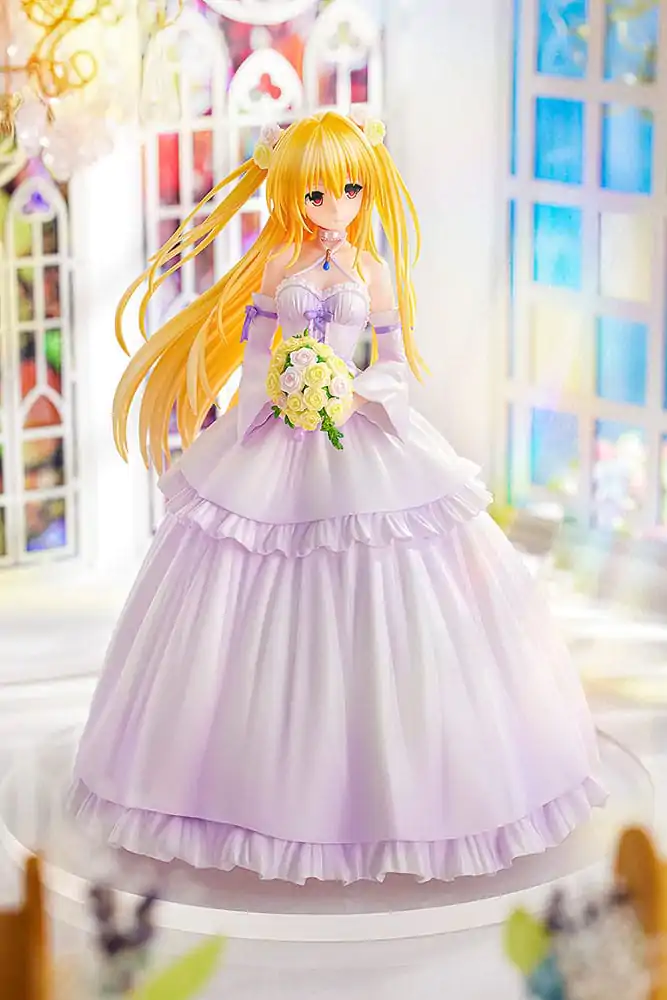 To Love-Ru Darkness 1/7 Golden Darkness Wedding Dress Ver. PVC szobor figura 23 cm termékfotó