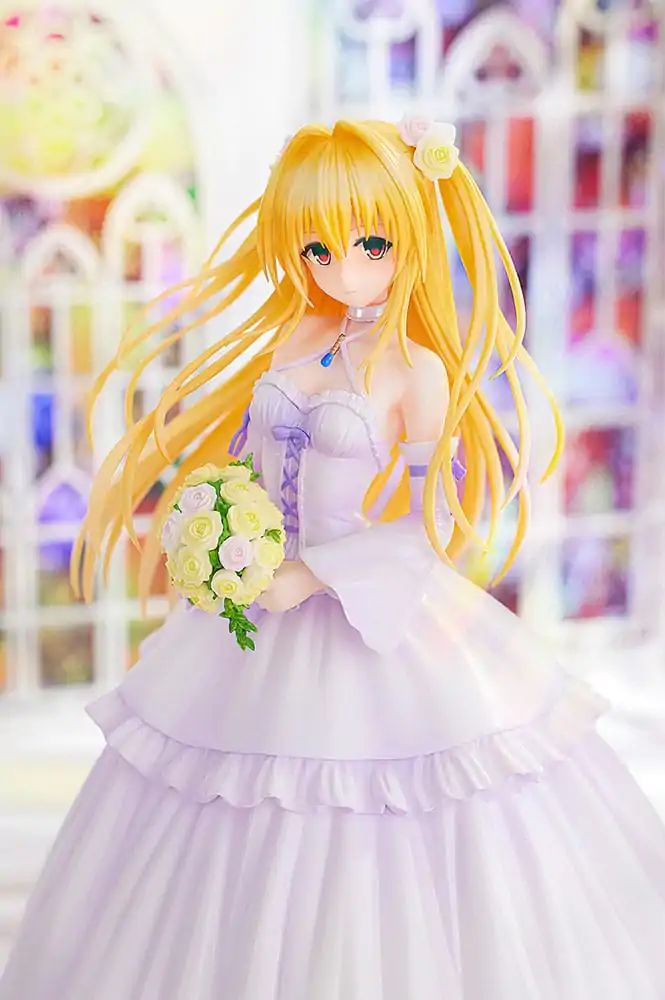 To Love-Ru Darkness 1/7 Golden Darkness Wedding Dress Ver. PVC szobor figura 23 cm termékfotó