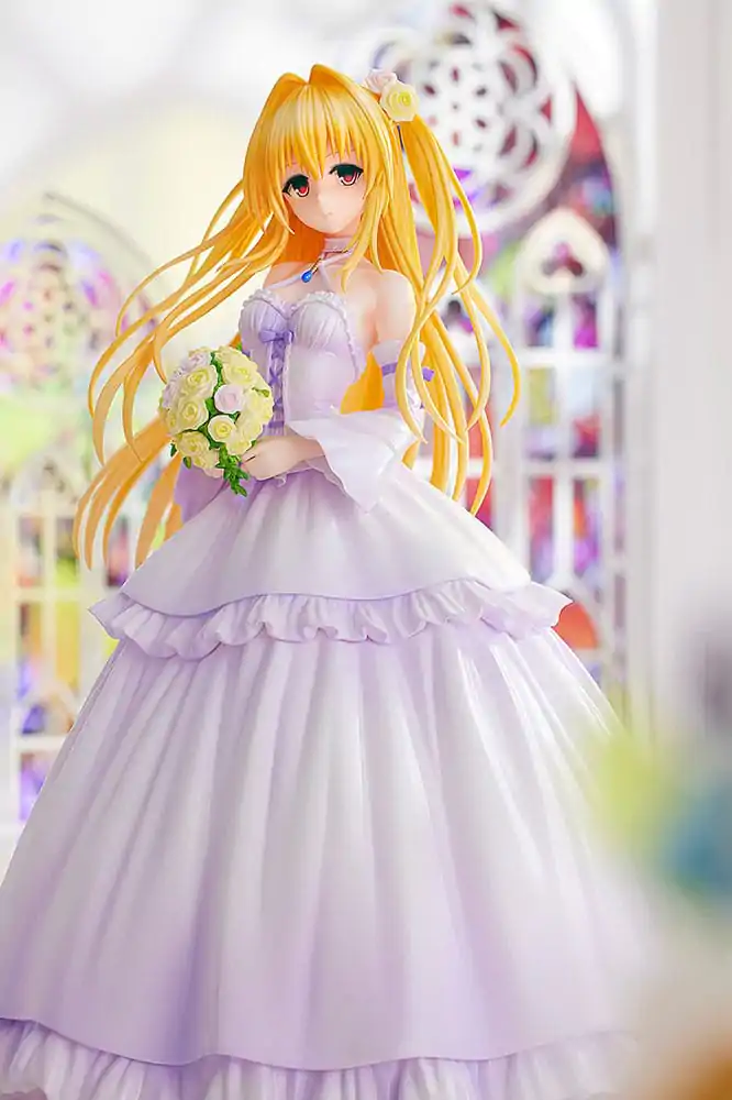 To Love-Ru Darkness 1/7 Golden Darkness Wedding Dress Ver. PVC szobor figura 23 cm termékfotó