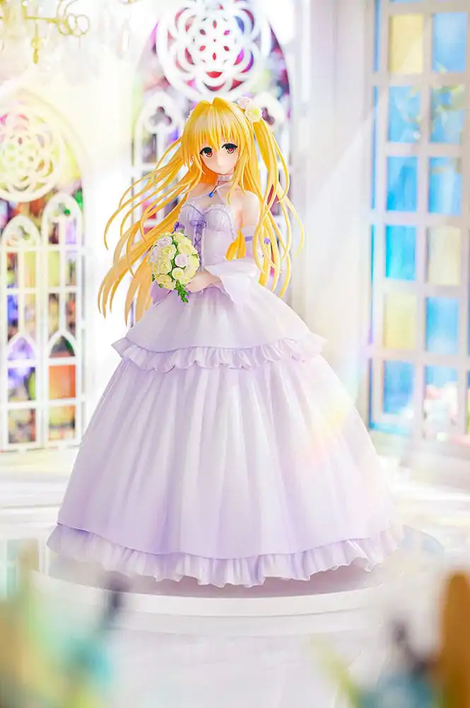 To Love-Ru Darkness 1/7 Golden Darkness Wedding Dress Ver. PVC szobor figura 23 cm termékfotó