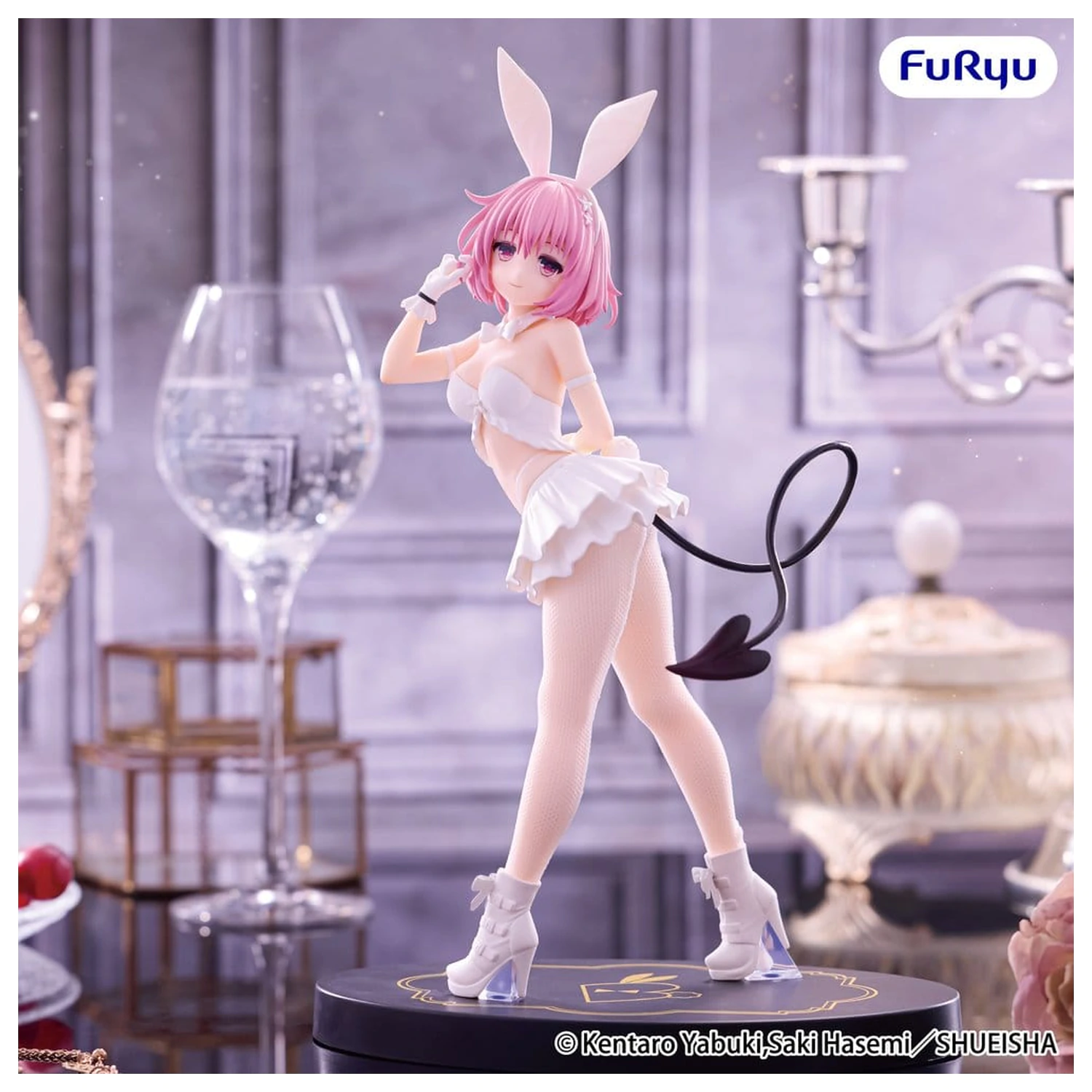 To Love-Ru Darkness BiCute Bunnies Momo Belia Deviluke White Color Ver. PVC szobor figura 27 cm   termékfotó