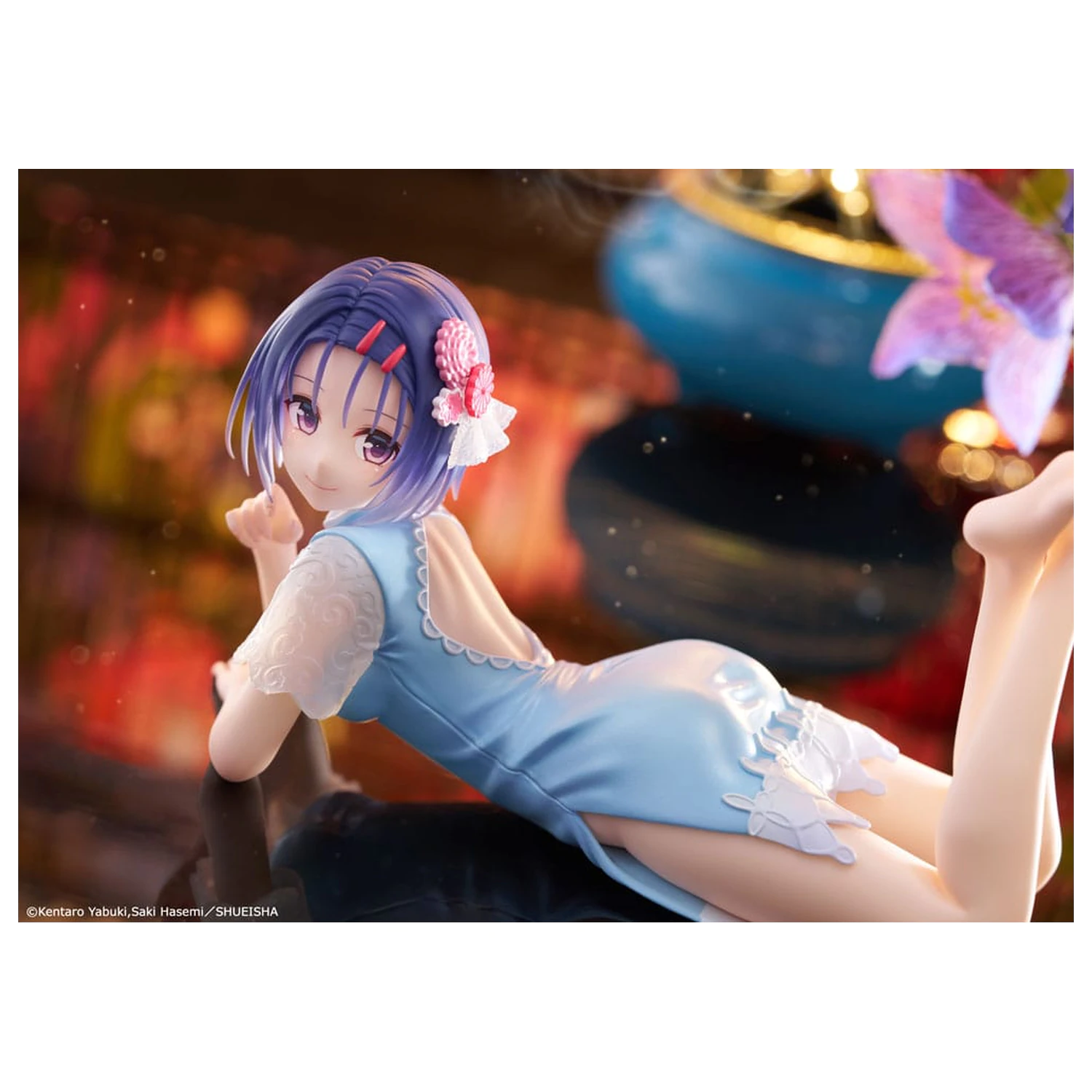 To Love-Ru Darkness Desktop Cute figura Haruna Sairenji (China Dress Ver.) PVC szobor figura 13 cm       termékfotó