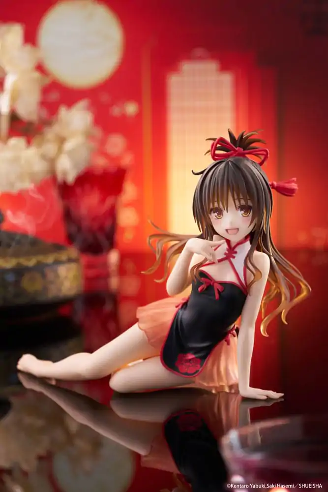 To Love-Ru Darkness Desktop Cute figura Mikan Yuki Chinese Dress Ver. PVC szobor figura 13 cm    termékfotó