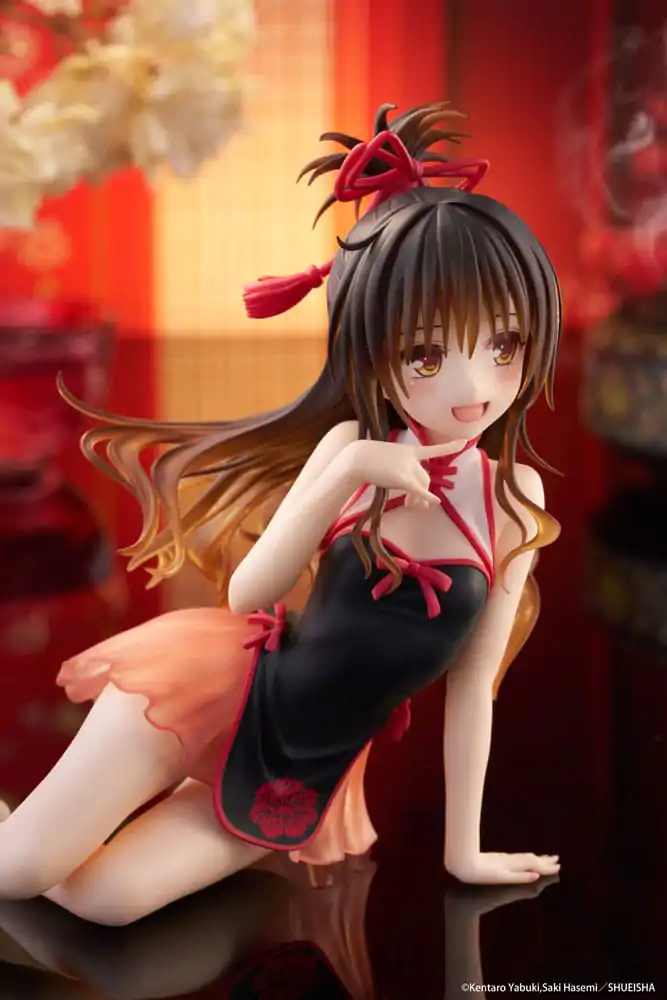 To Love-Ru Darkness Desktop Cute figura Mikan Yuki Chinese Dress Ver. PVC szobor figura 13 cm    termékfotó