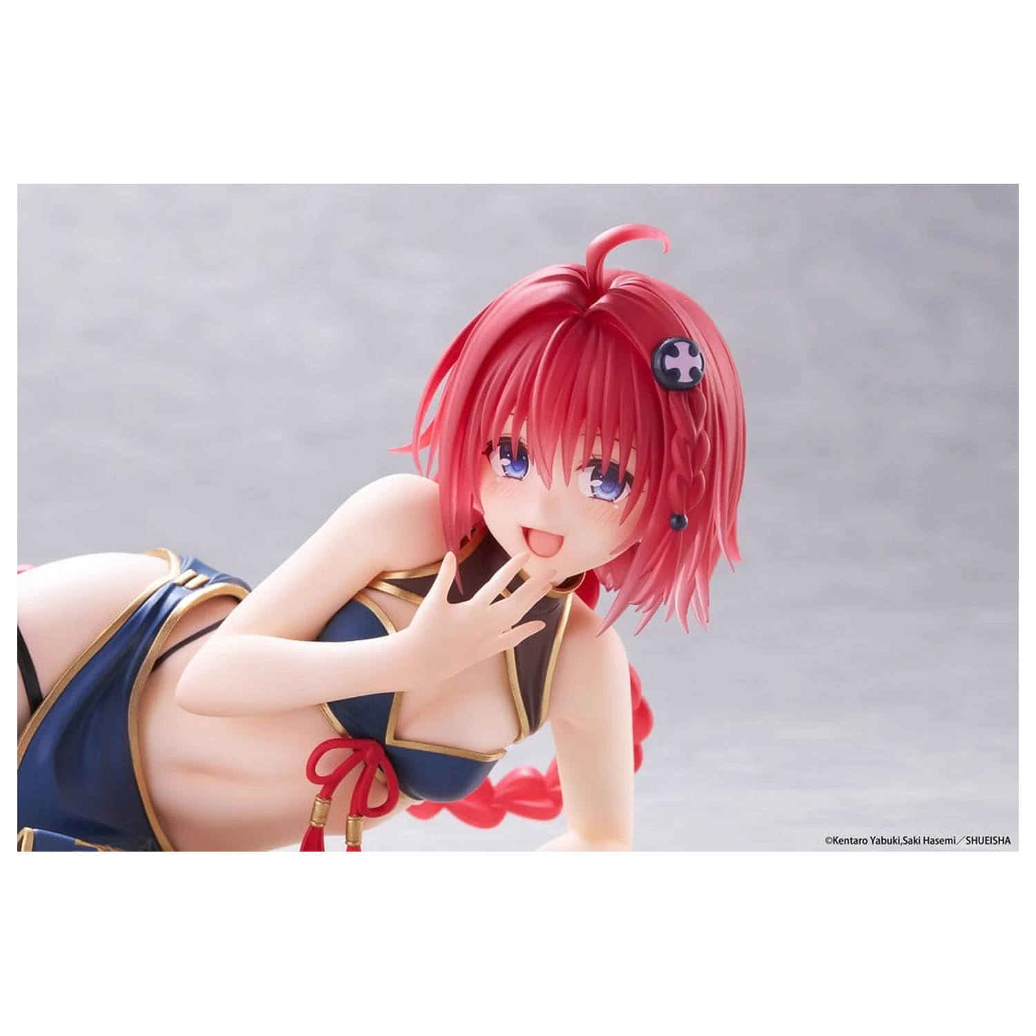 To Love-Ru Darkness Desktop Cute Mea Kurosaki (Chinese Dress Ver.) PVC figura 13 cm termékfotó