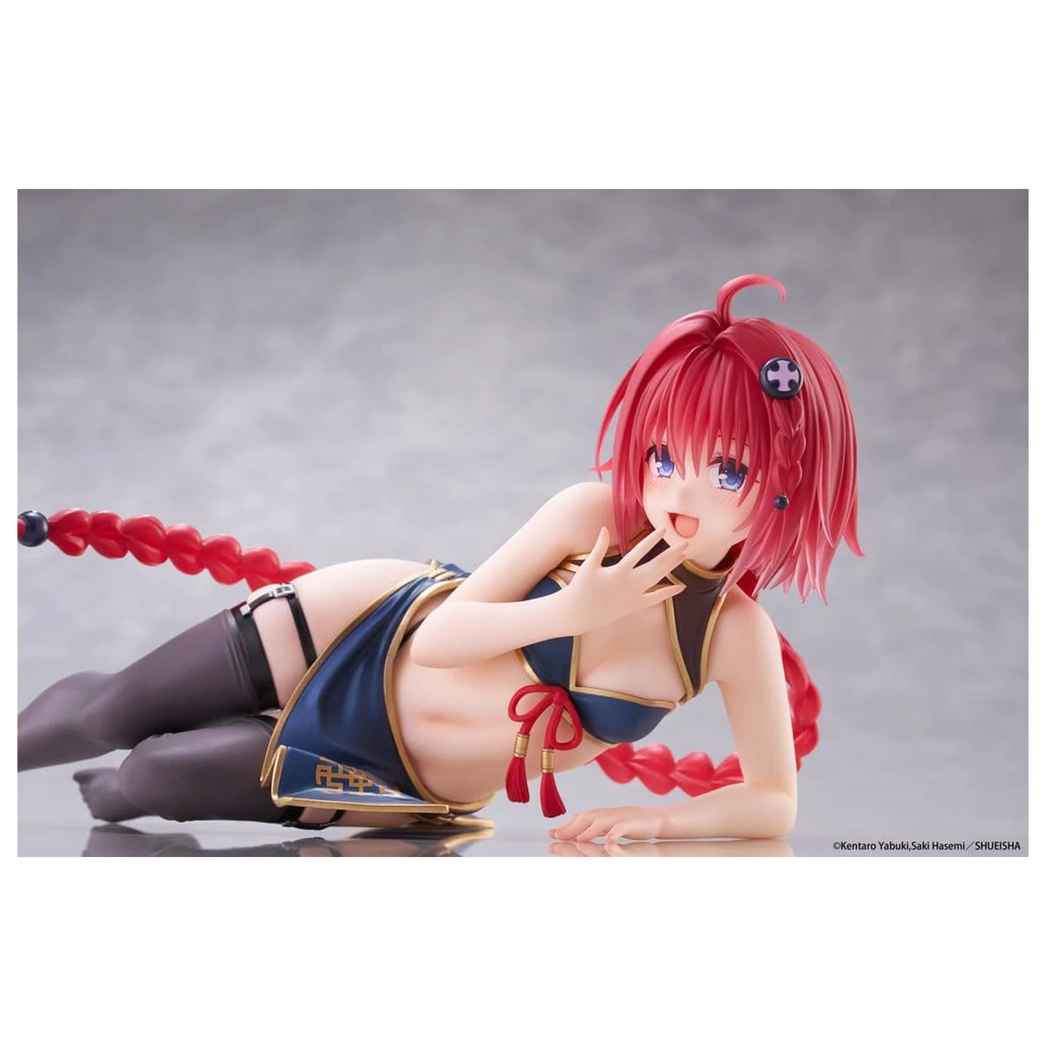 To Love-Ru Darkness Desktop Cute Mea Kurosaki (Chinese Dress Ver.) PVC figura 13 cm termékfotó