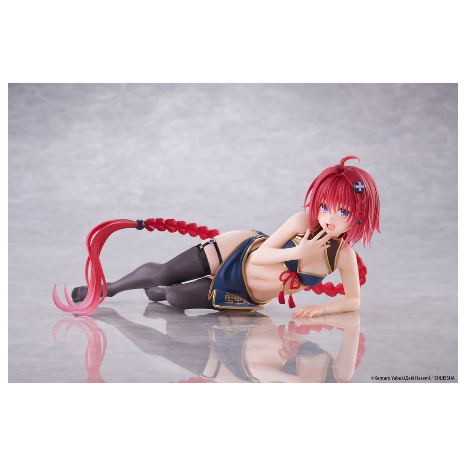 To Love-Ru Darkness Desktop Cute Mea Kurosaki (Chinese Dress Ver.) PVC figura 13 cm termékfotó