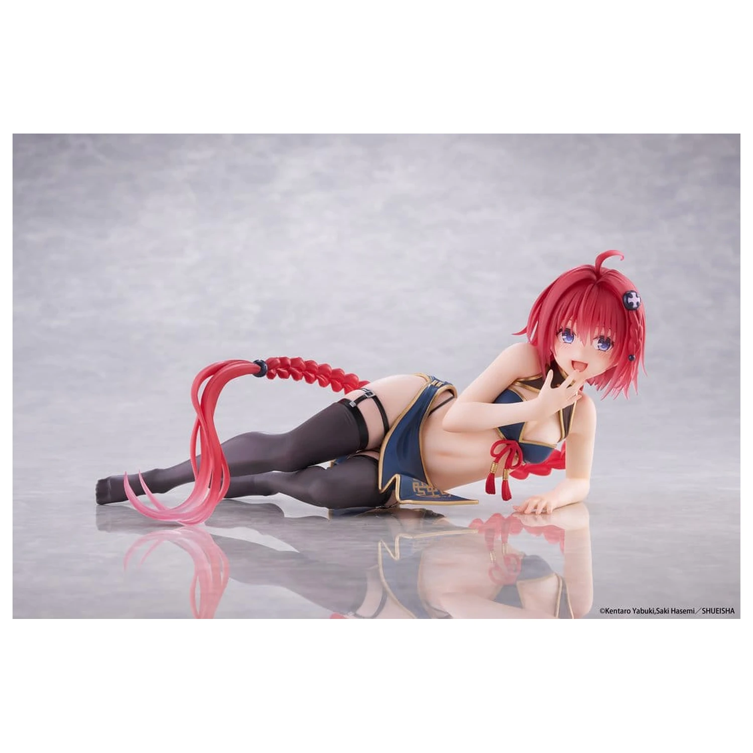 To Love-Ru Darkness Desktop Cute Mea Kurosaki (Chinese Dress Ver.) PVC figura 13 cm termékfotó
