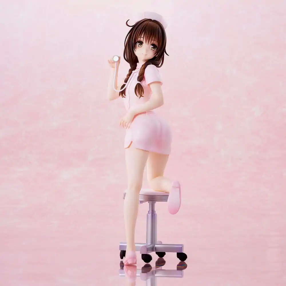 To Love-Ru Darkness Mikan Yuki Nurse Cos PVC szobor figura 25 cm termékfotó