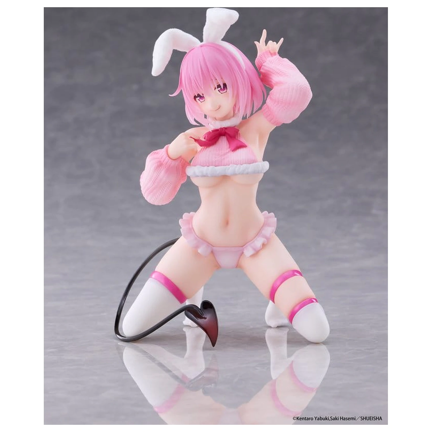 To Love-Ru Darkness MOFLOCK PVC figura Momo (Fluffy Bunny Ver.) 13 cm termékfotó