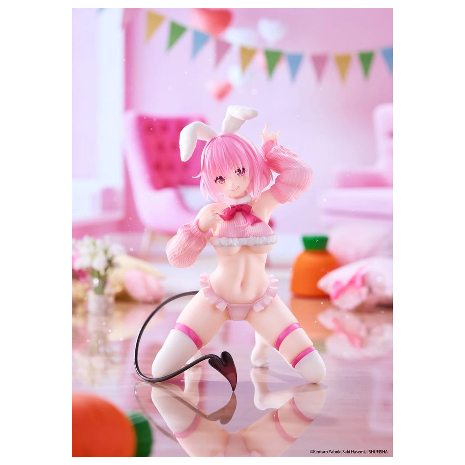 To Love-Ru Darkness MOFLOCK PVC figura Momo (Fluffy Bunny Ver.) 13 cm termékfotó