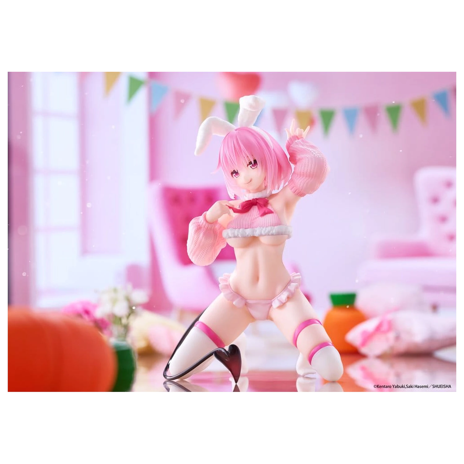 To Love-Ru Darkness MOFLOCK PVC figura Momo (Fluffy Bunny Ver.) 13 cm termékfotó