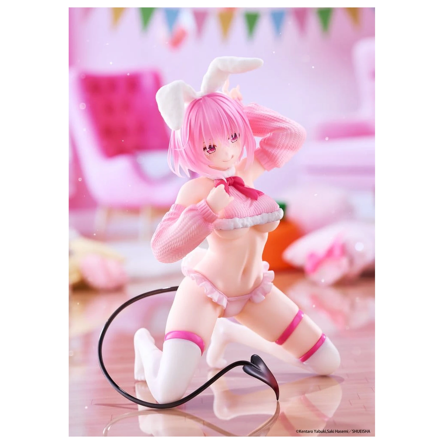 To Love-Ru Darkness MOFLOCK PVC figura Momo (Fluffy Bunny Ver.) 13 cm termékfotó