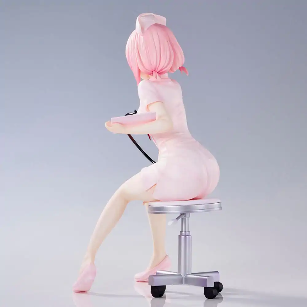 To Love-Ru Darkness Momo Belia Deviluke Nurse Cos PVC szobor figura 22 cm termékfotó