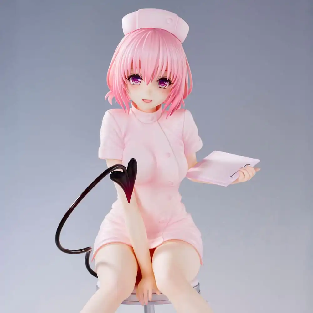 To Love-Ru Darkness Momo Belia Deviluke Nurse Cos PVC szobor figura 22 cm termékfotó