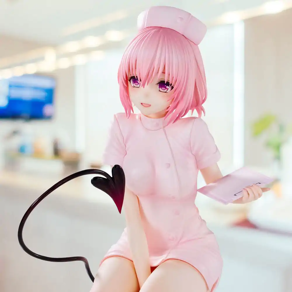 To Love-Ru Darkness Momo Belia Deviluke Nurse Cos PVC szobor figura 22 cm termékfotó