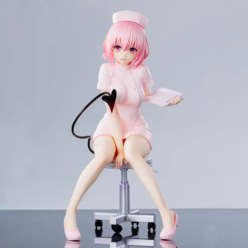 To Love-Ru Darkness Momo Belia Deviluke Nurse Cos PVC szobor figura 22 cm termékfotó