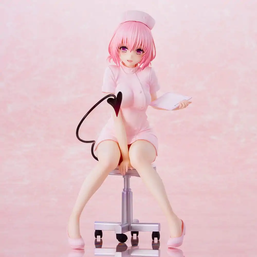 To Love-Ru Darkness Momo Belia Deviluke Nurse Cos PVC szobor figura 22 cm termékfotó