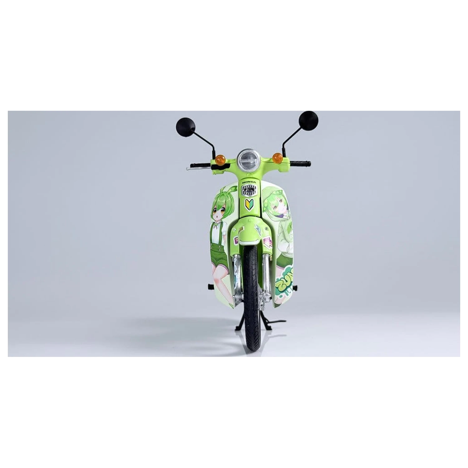 Tohoku Zunko/Zundamon Project 1/12 Honda Super Cub Zundamon Edition Műanyag modell készlet 11 cm termékfotó
