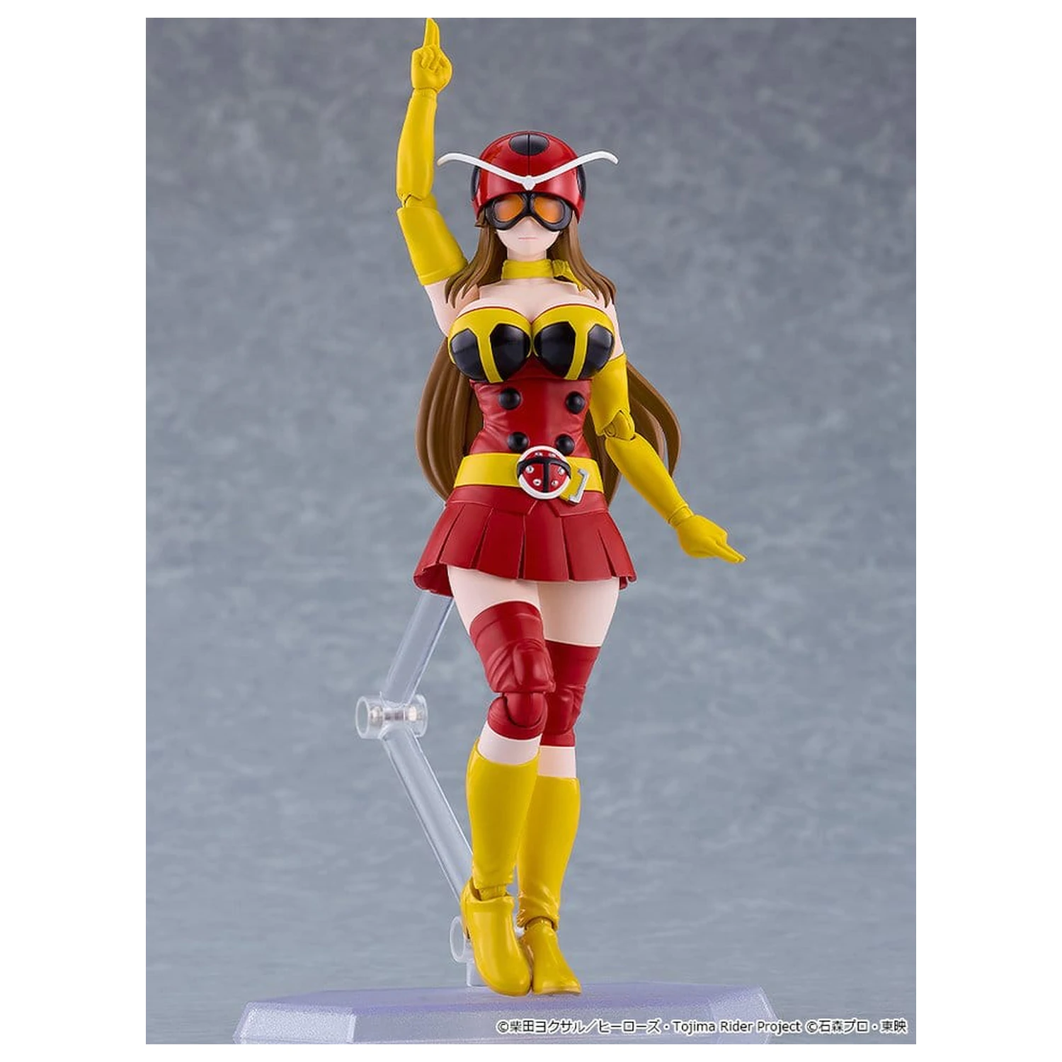 Tojima Wants to Be a Kamen Rider Figma akciófigura Yuriko Okada (Electro-Wave Human Tackle Ver.) 14 cm termékfotó