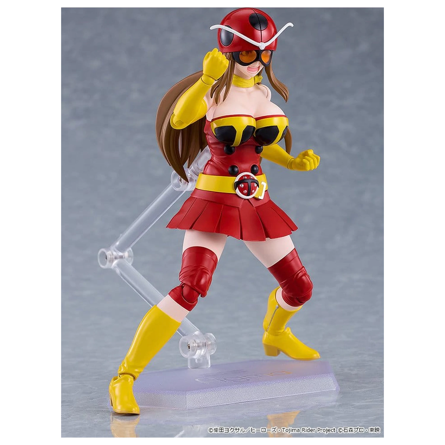 Tojima Wants to Be a Kamen Rider Figma akciófigura Yuriko Okada (Electro-Wave Human Tackle Ver.) 14 cm termékfotó