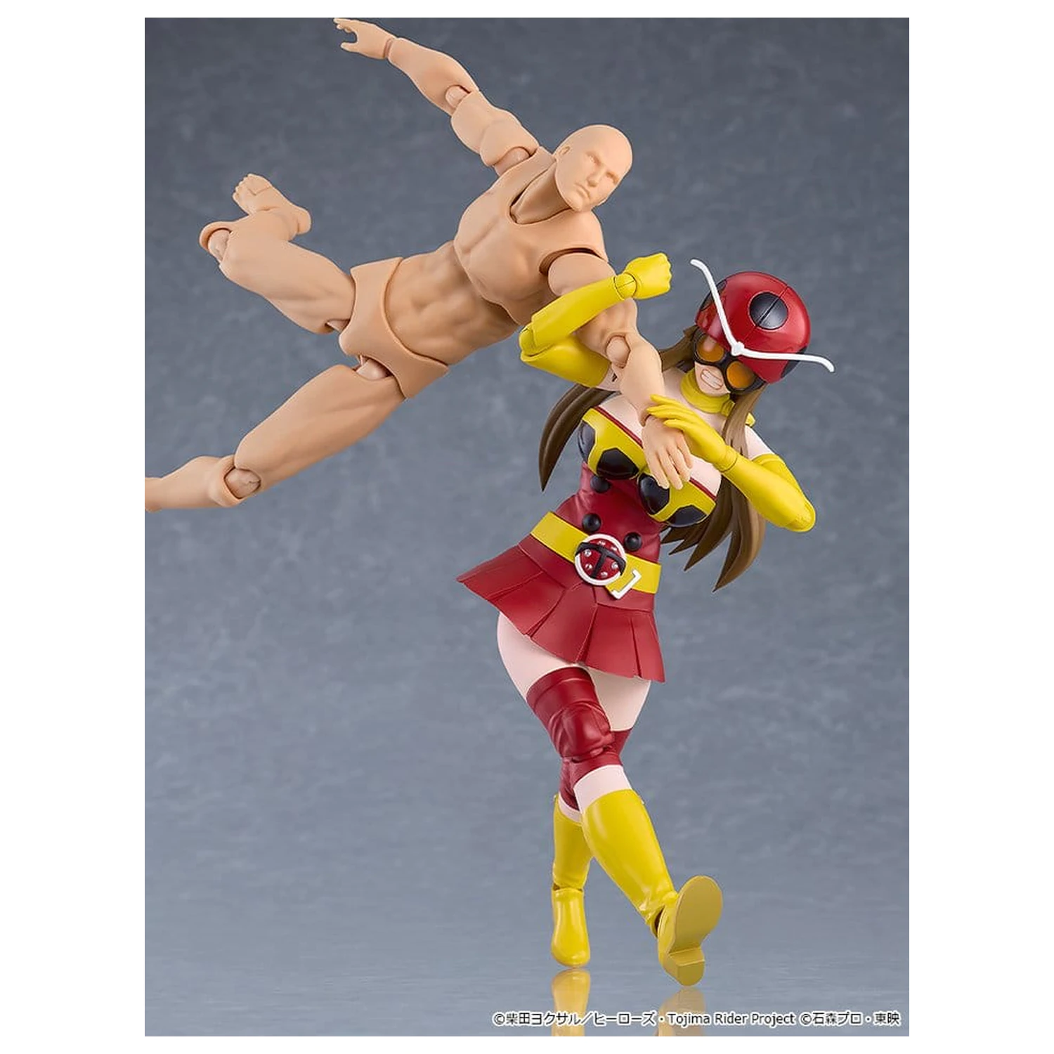 Tojima Wants to Be a Kamen Rider Figma akciófigura Yuriko Okada (Electro-Wave Human Tackle Ver.) 14 cm termékfotó