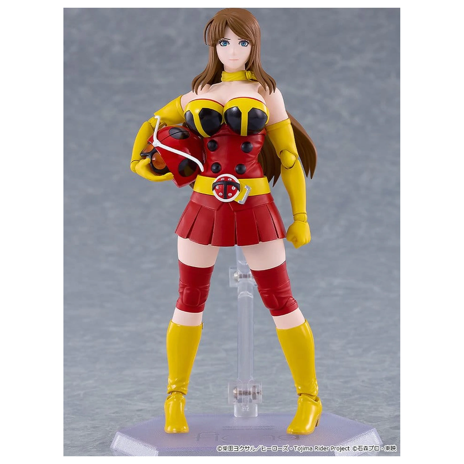 Tojima Wants to Be a Kamen Rider Figma akciófigura Yuriko Okada (Electro-Wave Human Tackle Ver.) 14 cm termékfotó