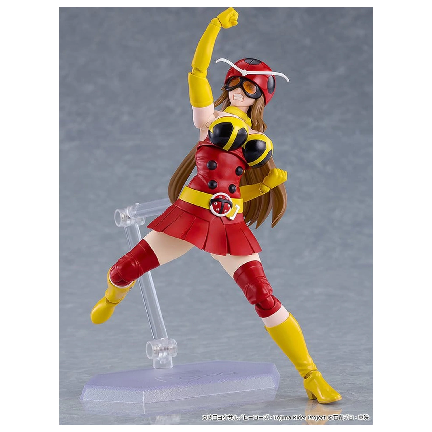 Tojima Wants to Be a Kamen Rider Figma akciófigura Yuriko Okada (Electro-Wave Human Tackle Ver.) 14 cm termékfotó