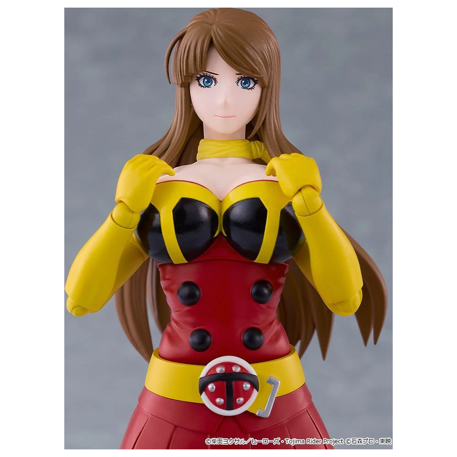 Tojima Wants to Be a Kamen Rider Figma akciófigura Yuriko Okada (Electro-Wave Human Tackle Ver.) 14 cm termékfotó