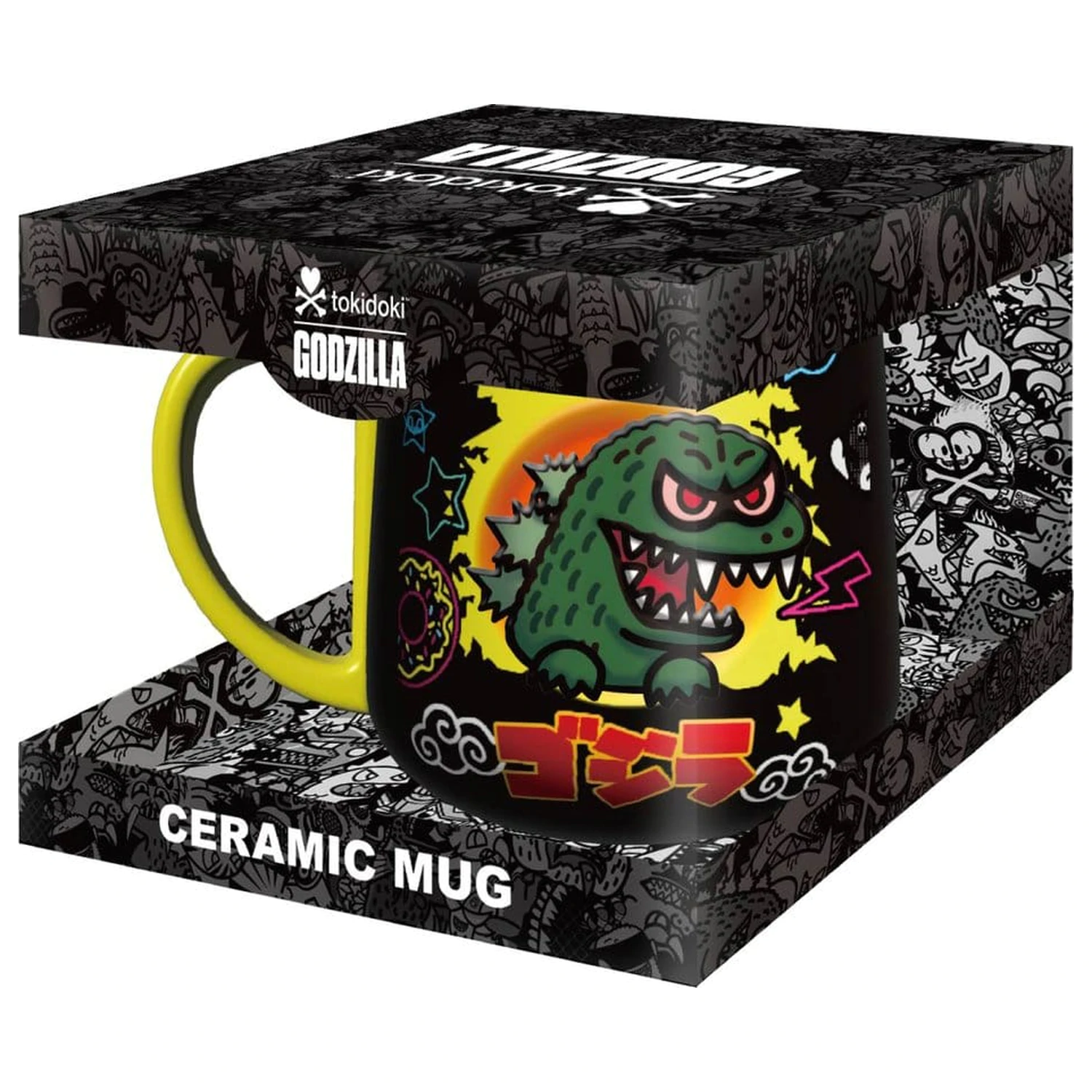 Tokidoki x Godzilla 2D Relief Figural bögre  termékfotó