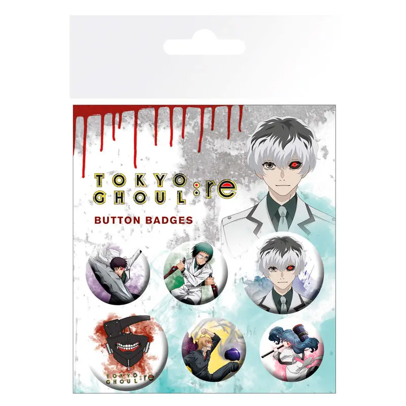 Tokyo Ghoul RE kitűző csomag termékfotó