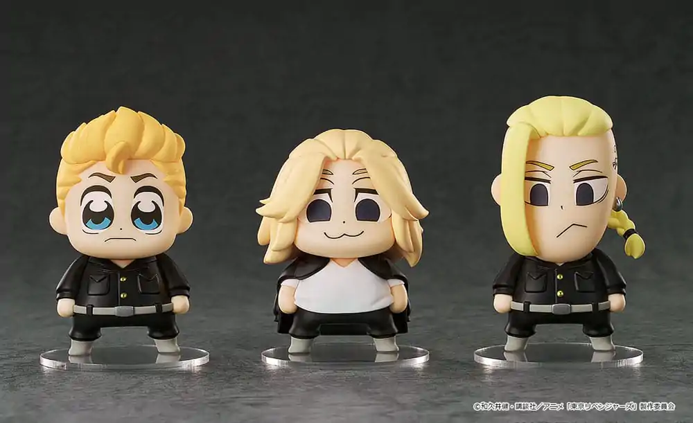 Tokyo Revengers Chibi figurák Takemichi Hanagaki, Manjiro Sano, Ken Ryuguji Bkub Ver. 7 cm termékfotó