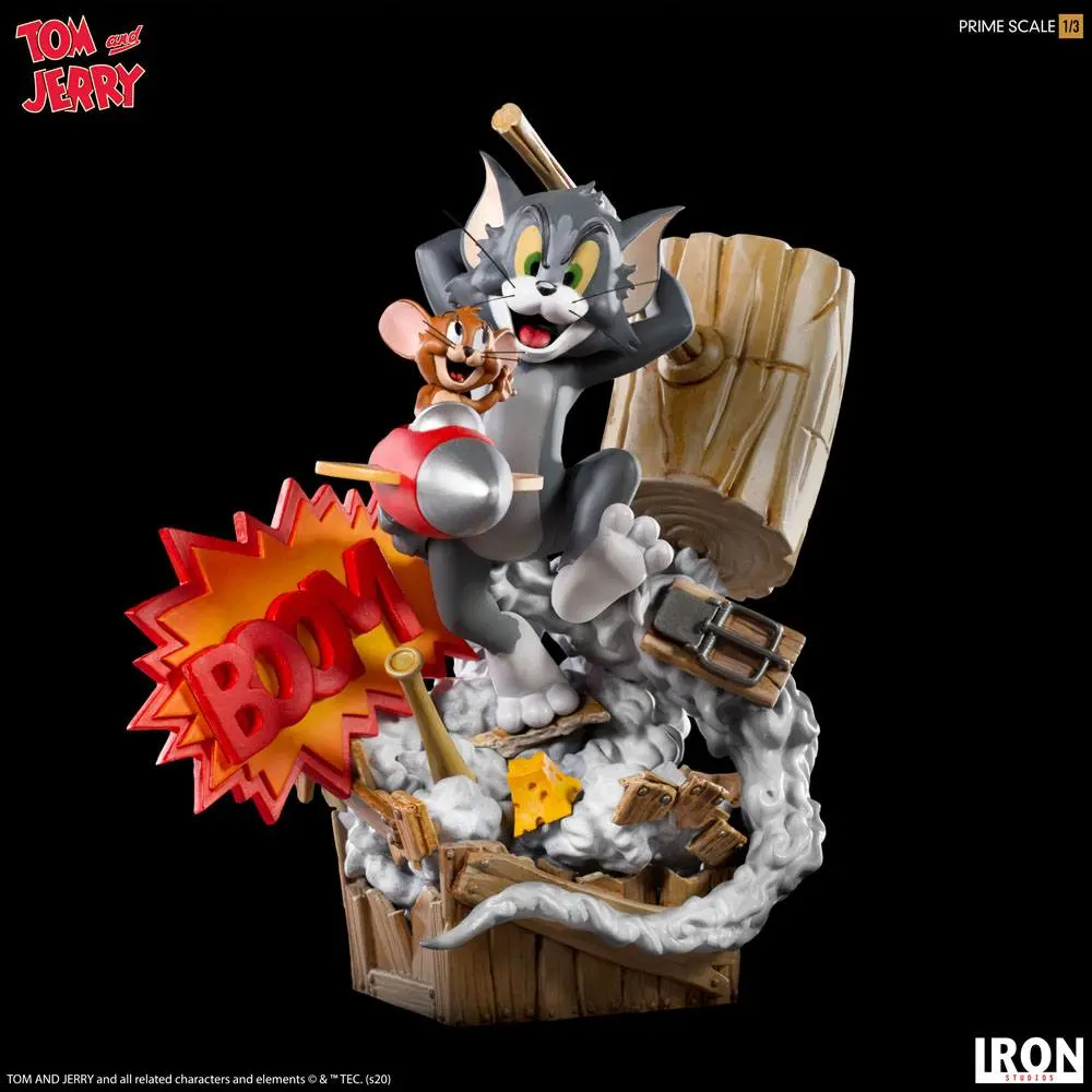 Tom &amp; Jerry Prime Sacale 1/3 Tom &amp; Jerry szobor figura 21 cm termékfotó