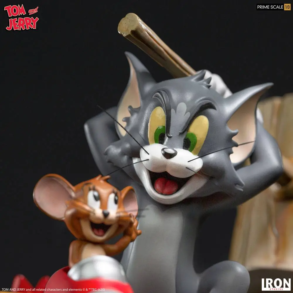 Tom &amp; Jerry Prime Sacale 1/3 Tom &amp; Jerry szobor figura 21 cm termékfotó